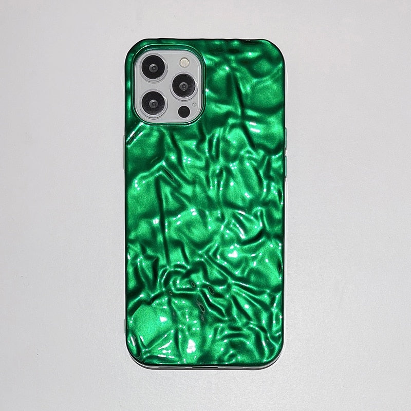 3D Shape Tin Paper Pattern Green iPhone Case iPhone 11 Pro