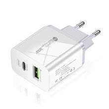 Load image into Gallery viewer, 20W PD USB Quick Charger 3.0 Plug