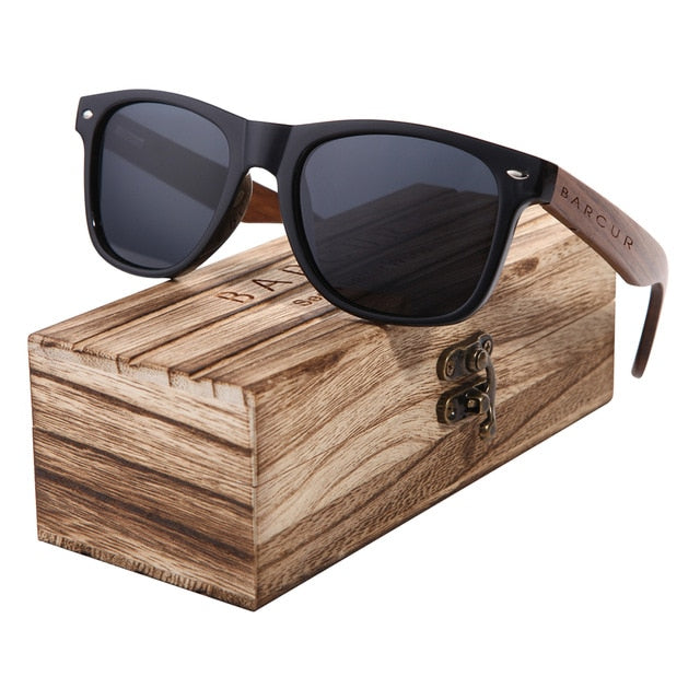 niveau Duplicaat compact BARCUR Natural Black Walnut Sunglasses – The Springberry Store