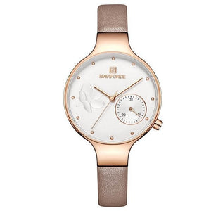 Naviforce Women's Leather Fashion Watch - The Springberry Store
