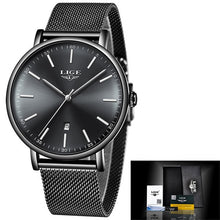 Load image into Gallery viewer, Lige Women&#39;s Ultra-thin Stainless Steel Watch - The Springberry Store