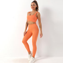 Load image into Gallery viewer, 2-Piece Seamless Bra And Butt Lifting High Waist Leggings Yoga Suit Set