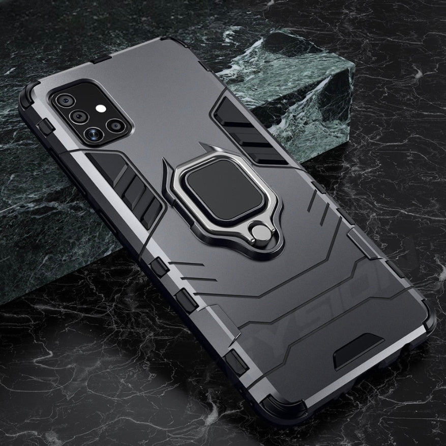 Shockproof Military-Grade Case For Samsung With Kickstand Ring