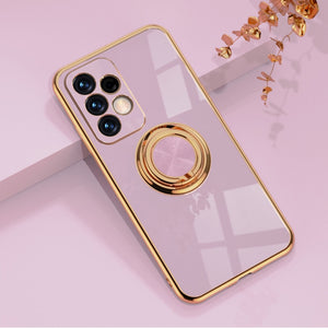 Luxury Plating Case for Samsung With Ring Holder Kickstand