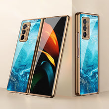 Load image into Gallery viewer, Luxury Plating Tempered Glass Case For Samsung Galaxy Z Fold