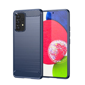 Shockproof Carbon Fiber Brushed Texture Phone Case For Samsung Galaxy A Series