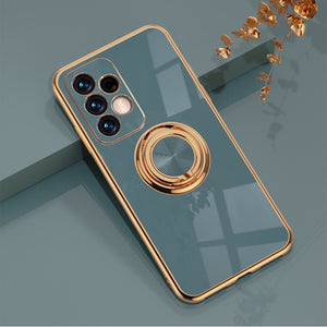 Luxury Plating Case for Samsung Galaxy With Ring Holder Kickstand