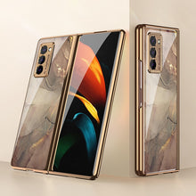 Load image into Gallery viewer, Luxury Plating Tempered Glass Case For Samsung Galaxy Z Fold