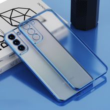 Load image into Gallery viewer, Luxury Matte Square Plating Transparent Case For Samsung Galaxy