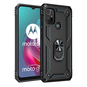 Shockproof Heavy-Duty Armor Case For Motorola With Magnetic Ring Kickstand