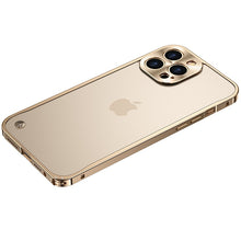 Load image into Gallery viewer, Aviation Aluminum Metal Frame Case For iPhone With Frosted Translucent Back Cover