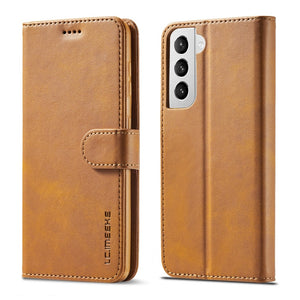 Leather Wallet Flip Case For Samsung Galaxy