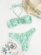 Load image into Gallery viewer, Bandeau Bikini Sexy Split Swimsuit
