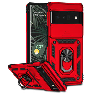 Shockproof Armor Military-Grade Case For Google Pixel With Ring Holder And Camera Protection Cover