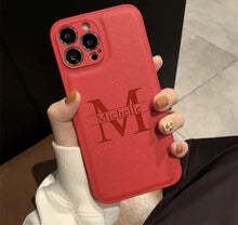 Load image into Gallery viewer, Personalized Name iPhone Case — Custom Laser Engraved Initials Cover