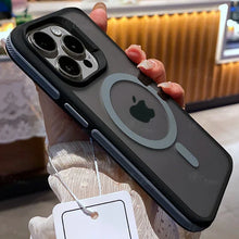 טען תמונה למציג הגלריה, Premium Shockproof Bicolor Matte Frosted Magnetic Case for iPhone