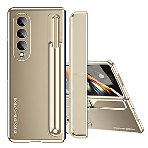 נרתיק עור משענת ציפוי עם הגנה של 360° עבור Samsung Galaxy Z Fold