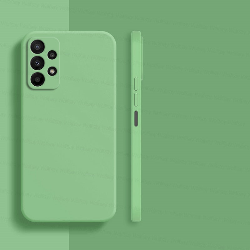 Shockproof Liquid Silicone Phone Case For Samsung Galaxy M Series