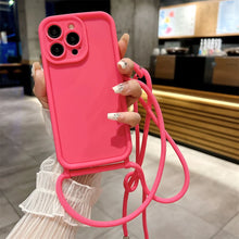 Load image into Gallery viewer, Crossbody Strap iPhone Case