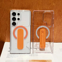 Load image into Gallery viewer, Clear Card Holder MagSafe Samsung Galaxy Case