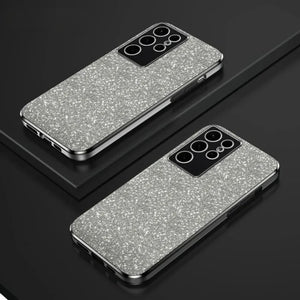 Luxury Plating Glitter Magnetic Silicone Case For Samsung Galaxy
