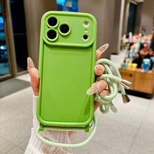 טען תמונה למציג הגלריה, Crossbody iPhone Case with Lanyard — Adjustable Strap Soft Cover