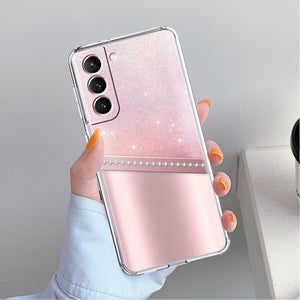 Love Bow Floral Clear Case For Samsung Galaxy