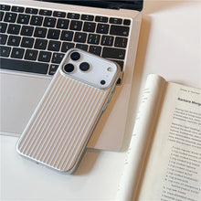 טען תמונה למציג הגלריה, Luxury Matte Shockproof 3D Stripes Magnetic Case for iPhone