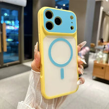 Load image into Gallery viewer, Candy Color Block MagSafe iPhone Case — Colorful Magnetic Cover