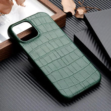 تحميل الصورة في عارض المعرض، Crocodile Grain Leather iPhone Case