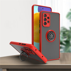 Shockproof Magnetic Case For Samsung Galaxy A Series With Ring Holder Kickstand