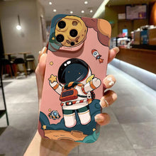 Load image into Gallery viewer, Cartoon Astronaut iPhone Case
