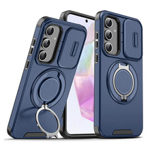 טען תמונה למציג הגלריה, Armor Magnetic Kickstand Case for Samsung Galaxy Series – Sliding Camera Cover &amp; Ring Holder Protection