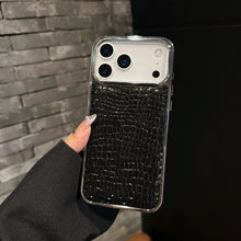 Load image into Gallery viewer, Crocodile Electroplated Border iPhone Case