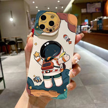 Load image into Gallery viewer, Cartoon Astronaut iPhone Case
