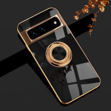 Load image into Gallery viewer, Shockproof Luxury Silicone Plating Case For Google Pixel With Ring Holder