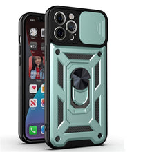 Load image into Gallery viewer, Shockproof Armor Magnetic Case For iPhone With Ring Holder Kickstand And Camera Protection Cover