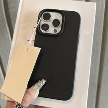 Load image into Gallery viewer, Leather iPhone Case - Black