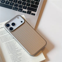 טען תמונה למציג הגלריה, Luxury Matte Shockproof 3D Stripes Magnetic Case for iPhone