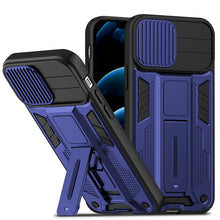 Load image into Gallery viewer, Shockproof Armor Case For iPhone With Kickstand and Camera Protection Cover