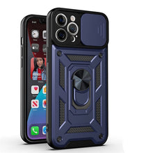 Load image into Gallery viewer, Shockproof Armor Case For iPhone With Ring Holder Kickstand And Camera Protection Cover