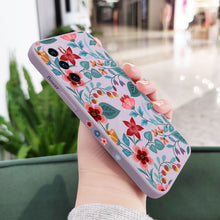 Load image into Gallery viewer, Liquid Silicone Floral Phone Case For Huawei