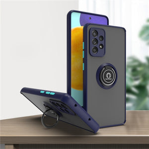 Shockproof Magnetic Case For Samsung Galaxy With Ring Holder Kickstand
