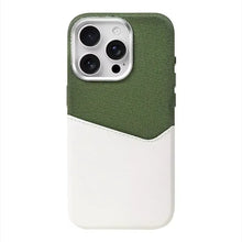تحميل الصورة في عارض المعرض، Card Slot Linen Leather MagSafe iPhone Case