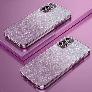 Luxury Plating Gradient Glitter Phone Case For Samsung Galaxy