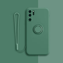 Load image into Gallery viewer, Luxury Magnetic Silicone Phone Case For Huawei With Ring Holder