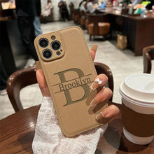 Load image into Gallery viewer, Personalized Name iPhone Case — Custom Laser Engraved Initials Cover