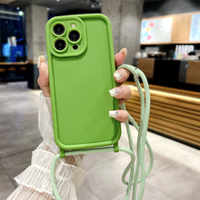 Load image into Gallery viewer, Crossbody Strap iPhone Case