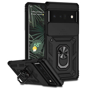 Shockproof Armor Military-Grade Case For Google Pixel With Ring Holder And Camera Protection Cover