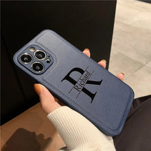 Load image into Gallery viewer, Personalized Name iPhone Case — Custom Laser Engraved Initials Cover